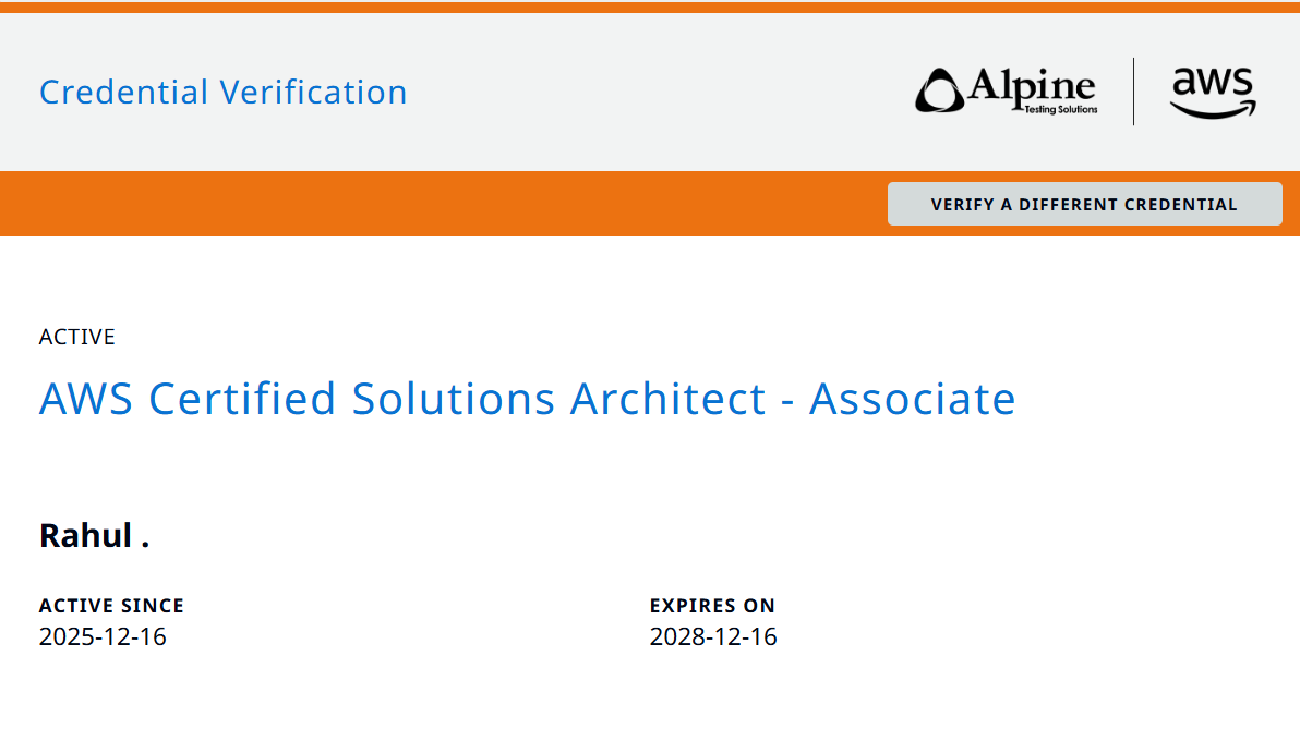 AWS Certificate